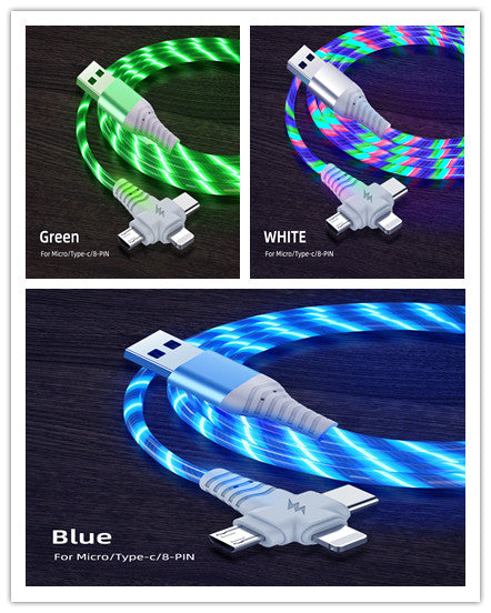 Fast charging cable aluminum alloy streamer data cable